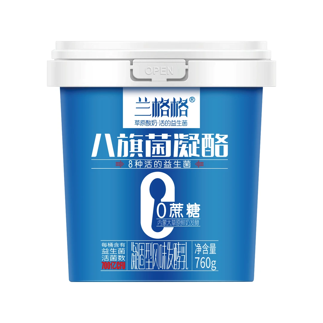 兰格格【0蔗糖】八旗菌酸奶760g