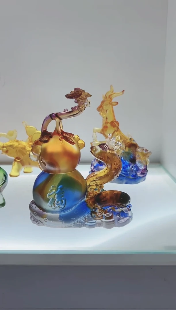 手工艺品琉璃古法琉璃葫芦蛇