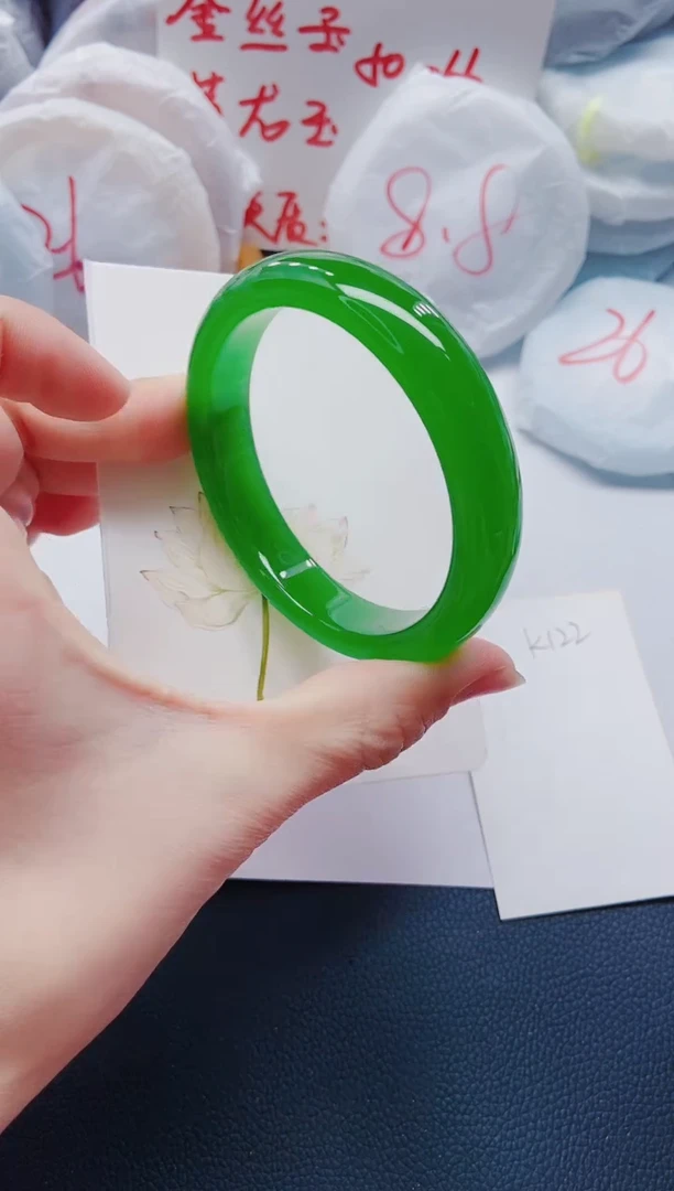 【闪购商品】石英质玉手镯未镶嵌K122-62-63