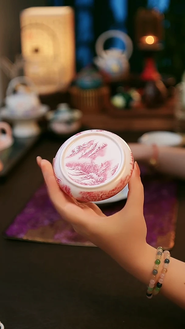 陶瓷茶具千秋雪盖置