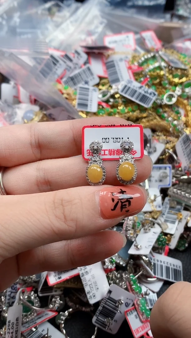 银S925镶嵌戒指翡翠天然A货缅甸翡翠