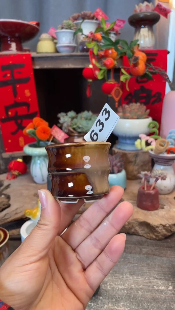 【闪购商品】摆件633知木小芳花盆