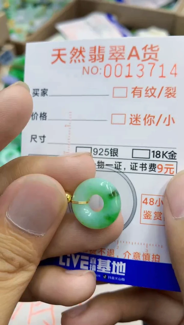 翡翠未镶嵌吊坠(不含链)1