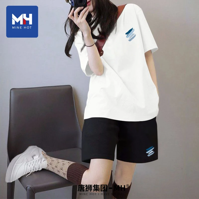 唐狮集团MH休闲套装女款2025新款爆款夏季宽松夏日甜美穿搭一整套