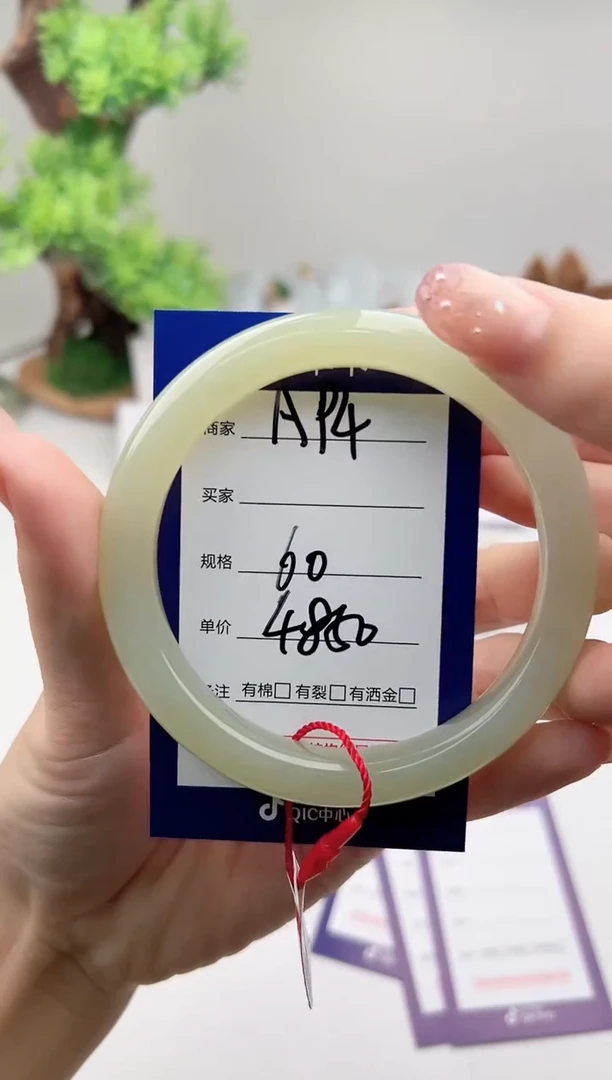 未镶嵌手镯和田玉微色差A94