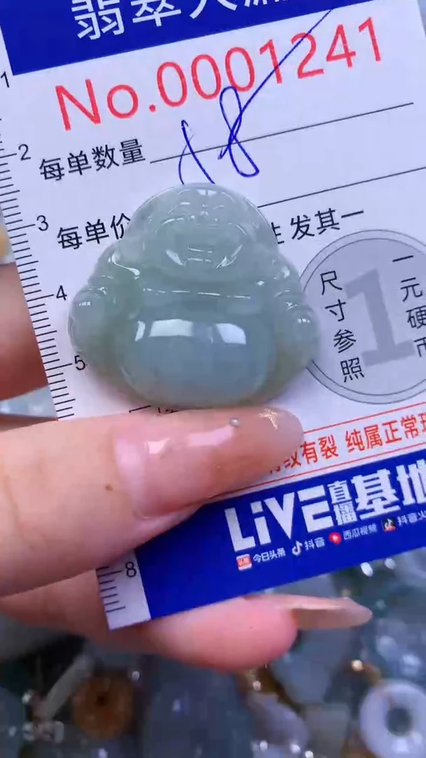 翡翠未镶嵌吊坠(不含链)1241