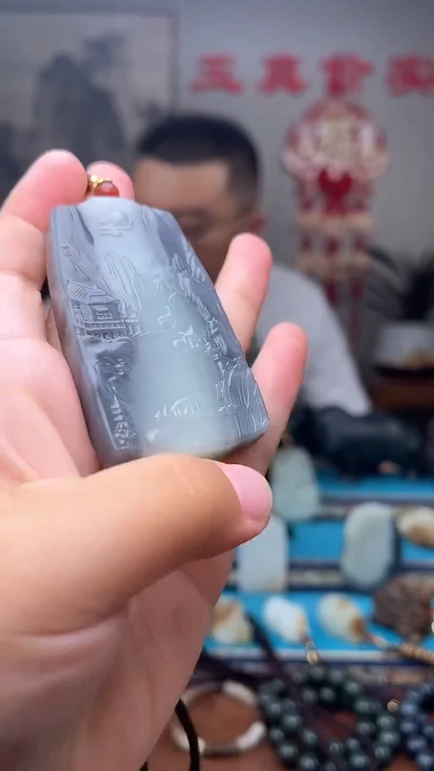 和田玉未镶嵌挂件1