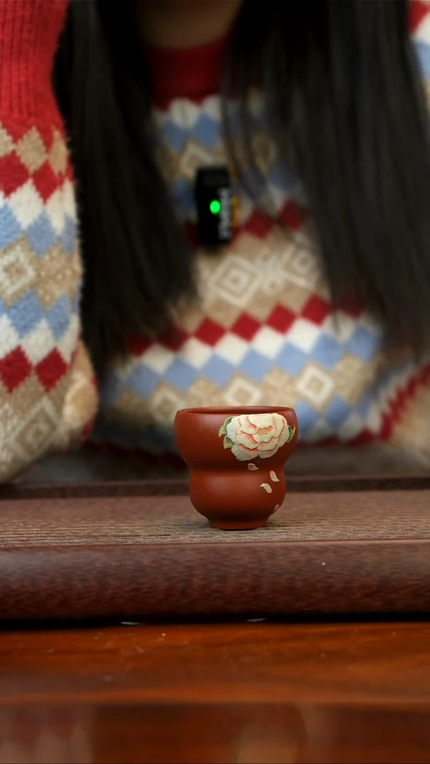 茶壶紫砂宜兴紫砂牡丹杯