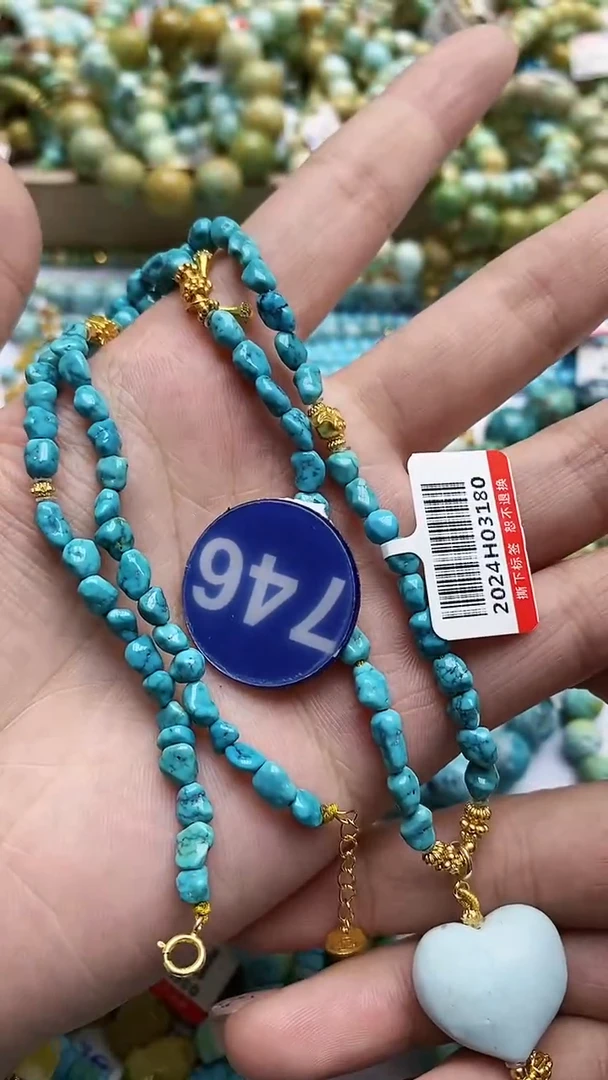 【闪购商品】绿松石项链银S925镶嵌746