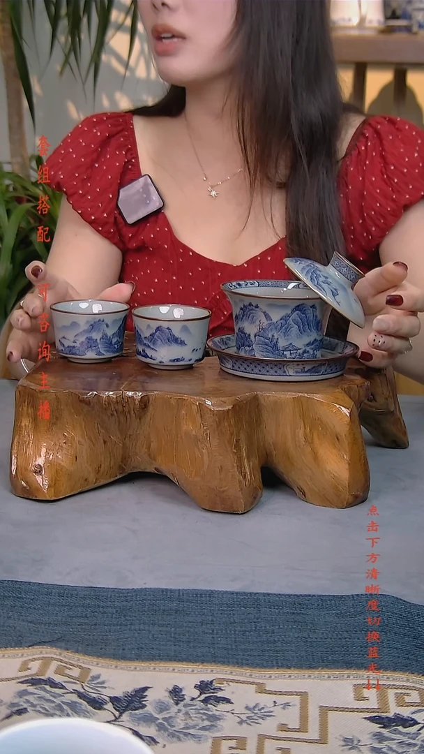 简装家用款3件套 老陶泥开片纹陶瓷茶具