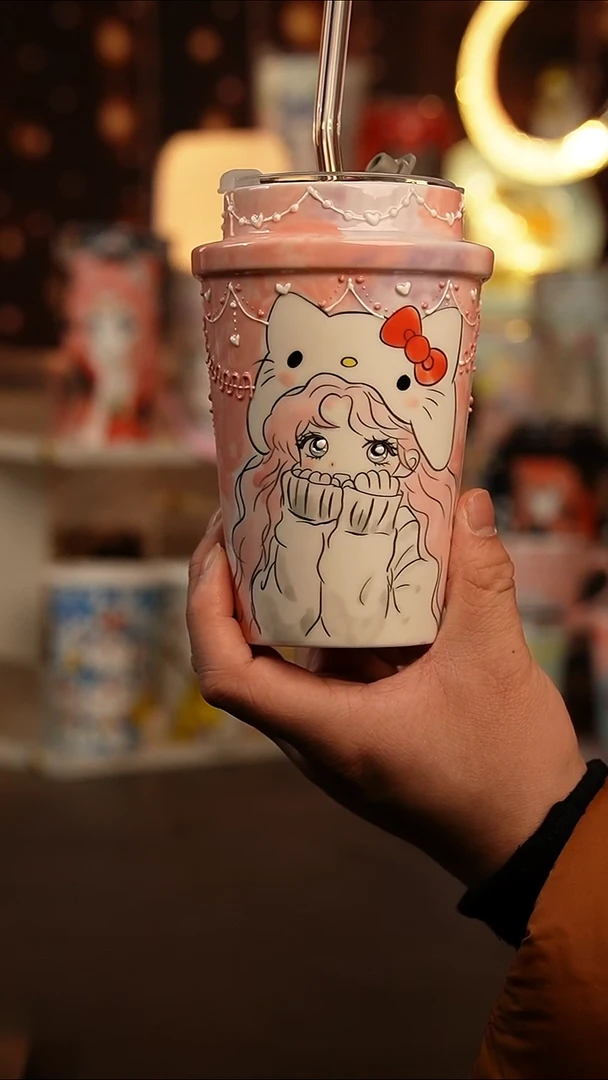 (玉泥）景德镇手工手绘文创陶瓷杯