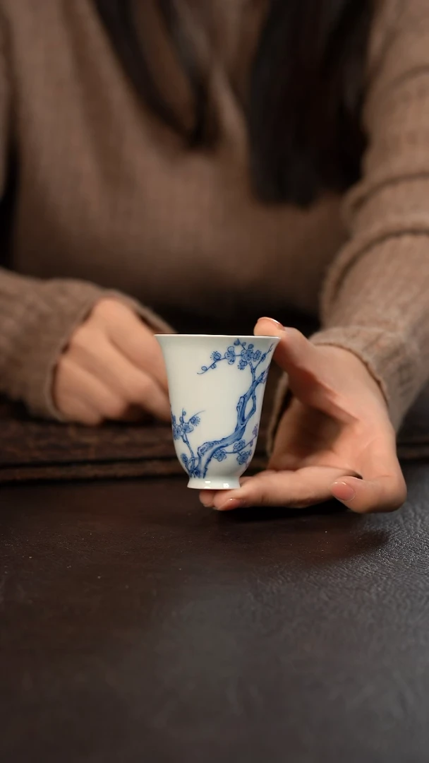 【闪购商品】杯HLX陶瓷梅花高闻香杯 随机