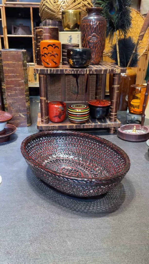 椭圆篮胎漆 大漆漆器大漆漆器大漆漆器