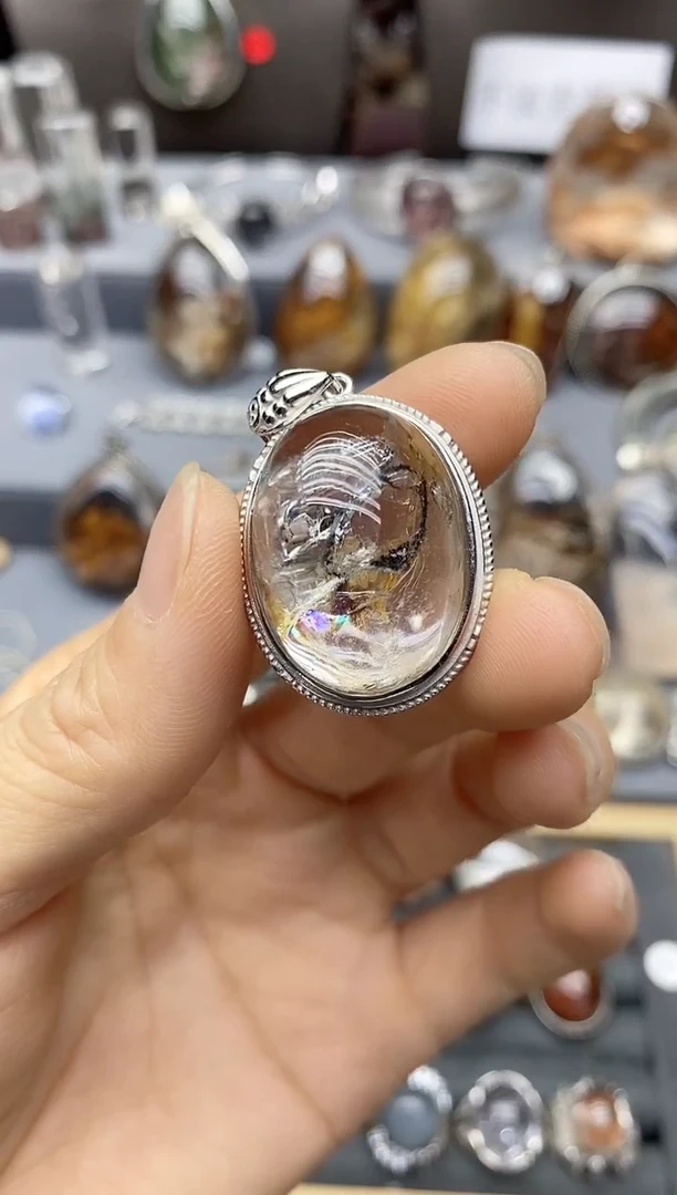 水晶珠宝半成品银S925镶嵌我****板定制定制