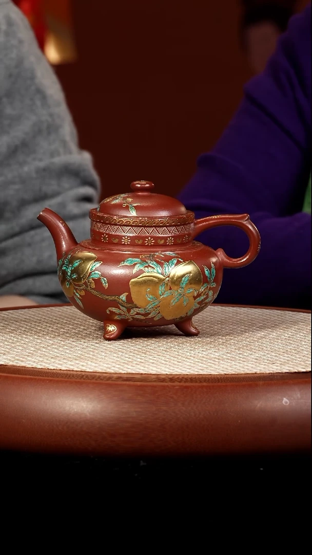 茶壶紫砂【kb077】寿桃宜兴紫砂ZLM