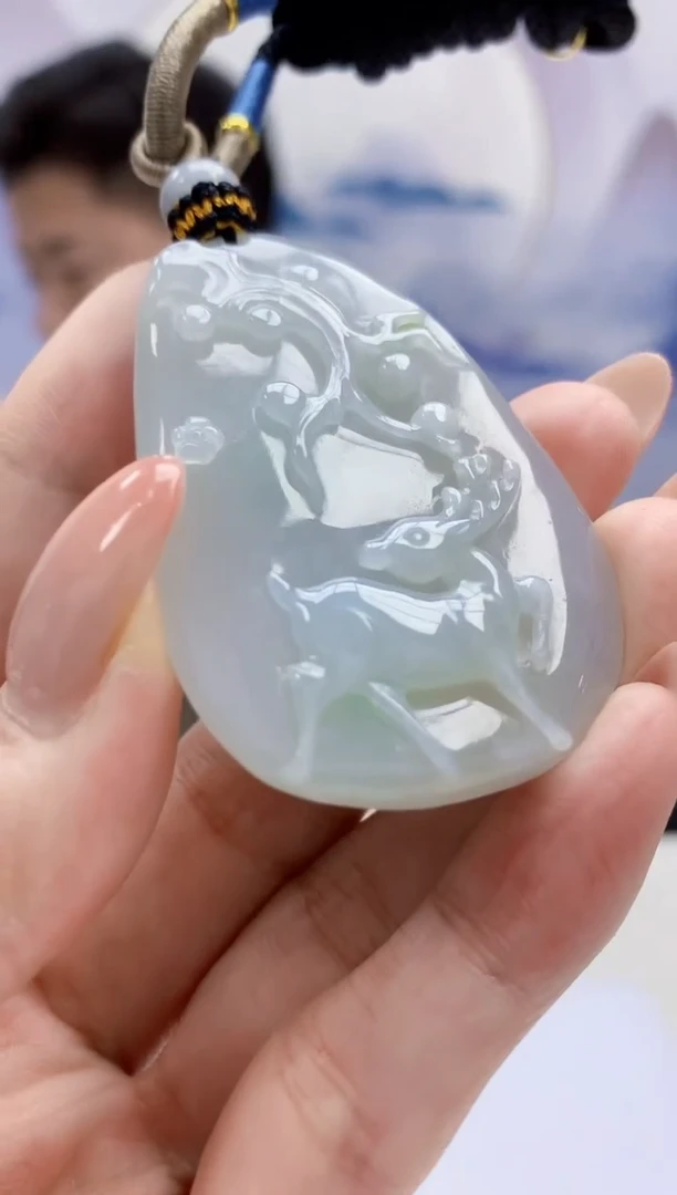 定制翡翠未镶嵌4917MM-毛货挂件55
