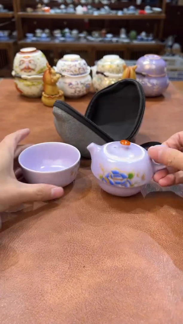 真的很便宜会开片的旅行茶具