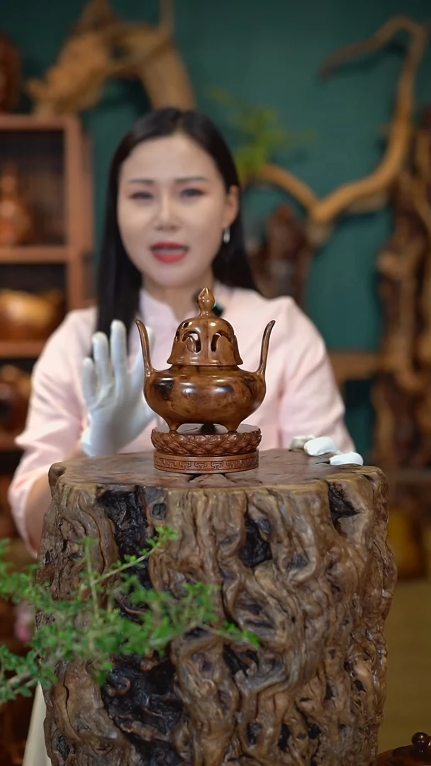 枣木雷击枣木双耳花草炉