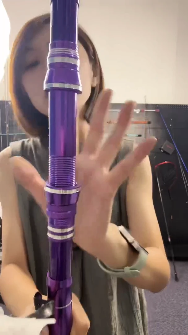 碳素（瑕疵杆没有售后 介意勿拍）紫色小海杆3米