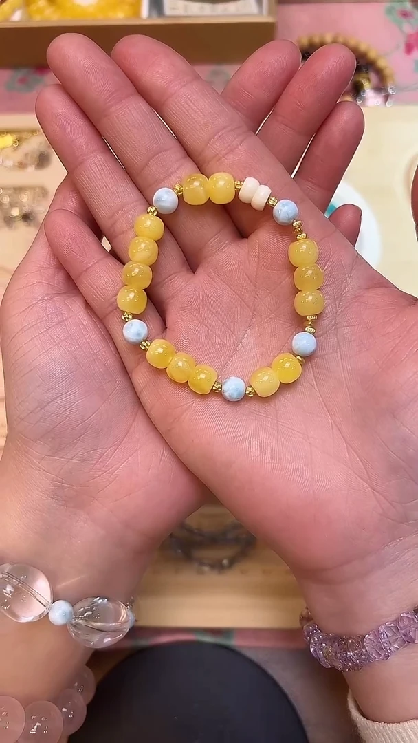 手链蜜蜡未镶嵌吾****～蜜蜡手串