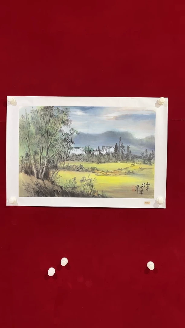 国画国画Y-杨和平老师绘画作品-2.7平尺山水（带荣宝斋宁波证书）