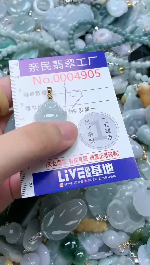 翡翠未镶嵌吊坠(不含链)4905