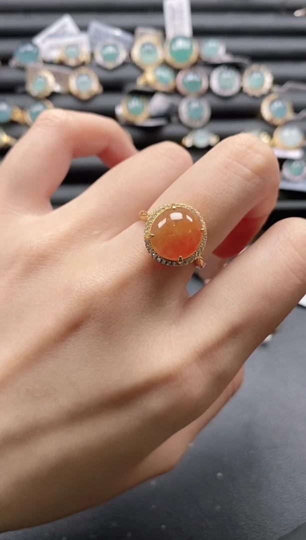 【闪购商品】翡翠戒指银S925镶嵌1111