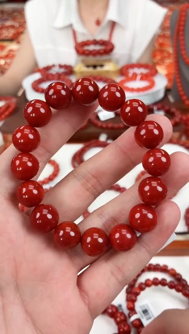 南红玛瑙瓦西手串12+未镶嵌一个/条