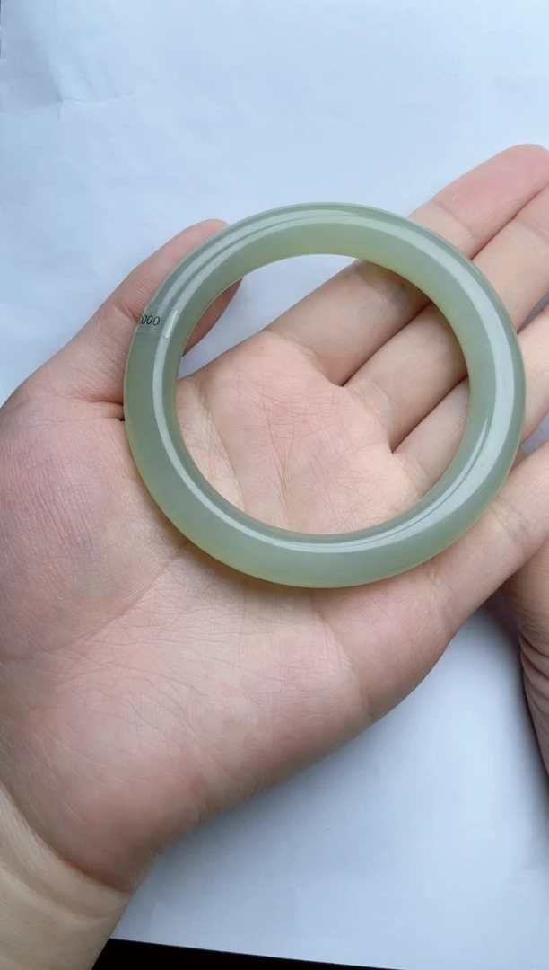 【闪购商品】和田玉手镯未镶嵌58圈口kk