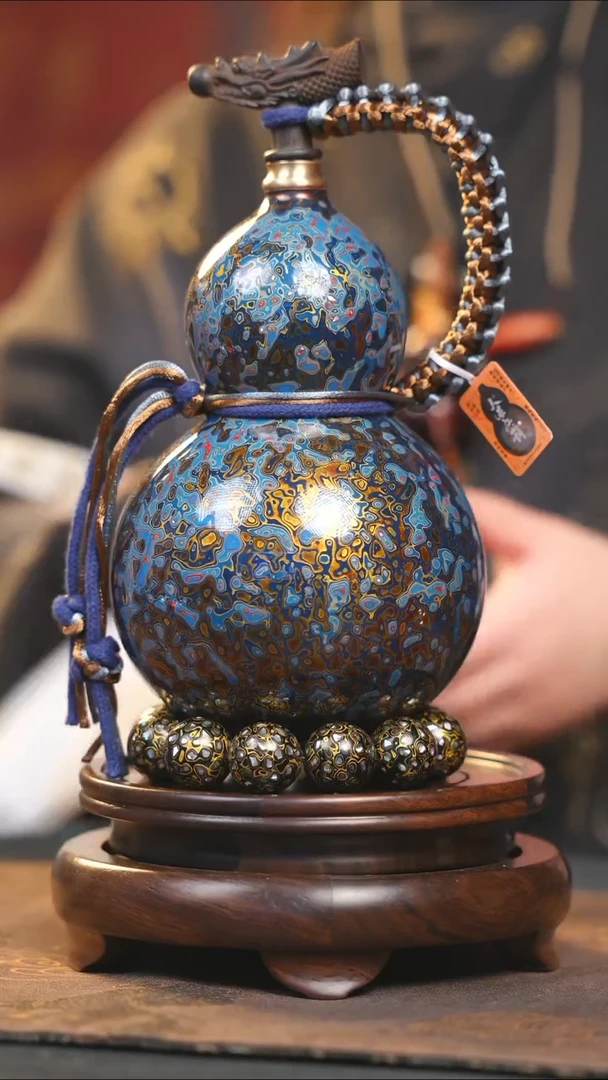 【闪购商品】YS267漆艺酒葫芦不包手串及旋转底座