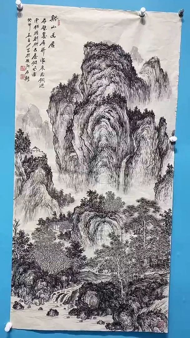国画国画画都展厅国画作品B34