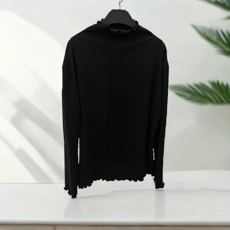 大码女装2024新款气质长袖休闲时尚潮流百搭简约女士打底小衫