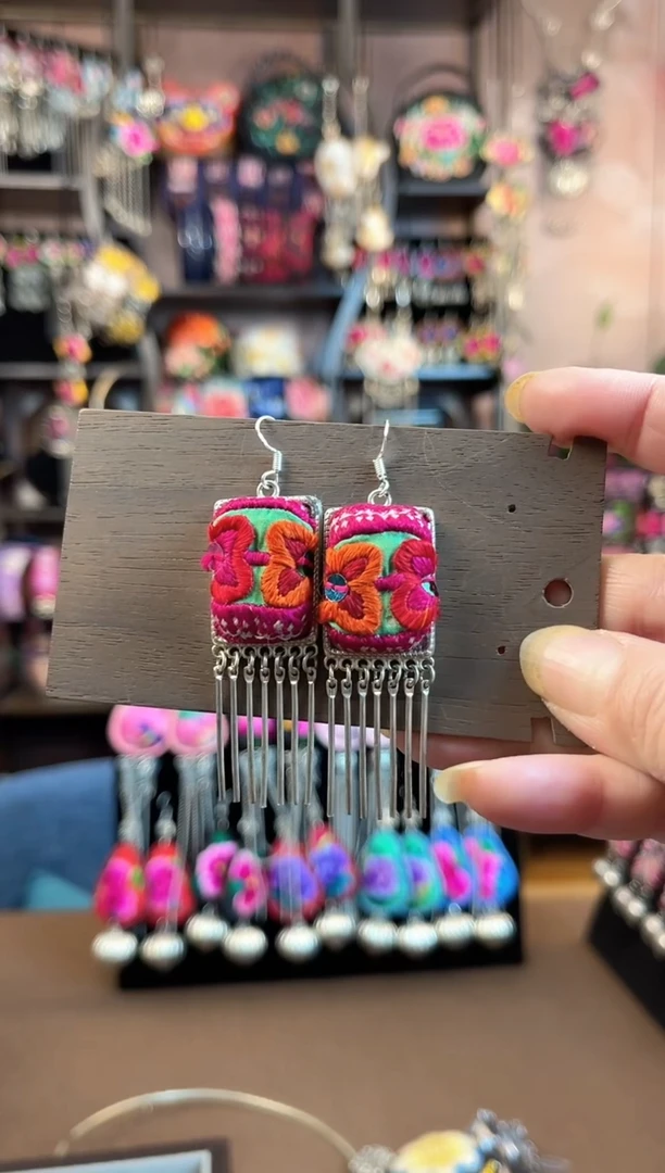 织绣 民族风手工非遗老绣饰品606