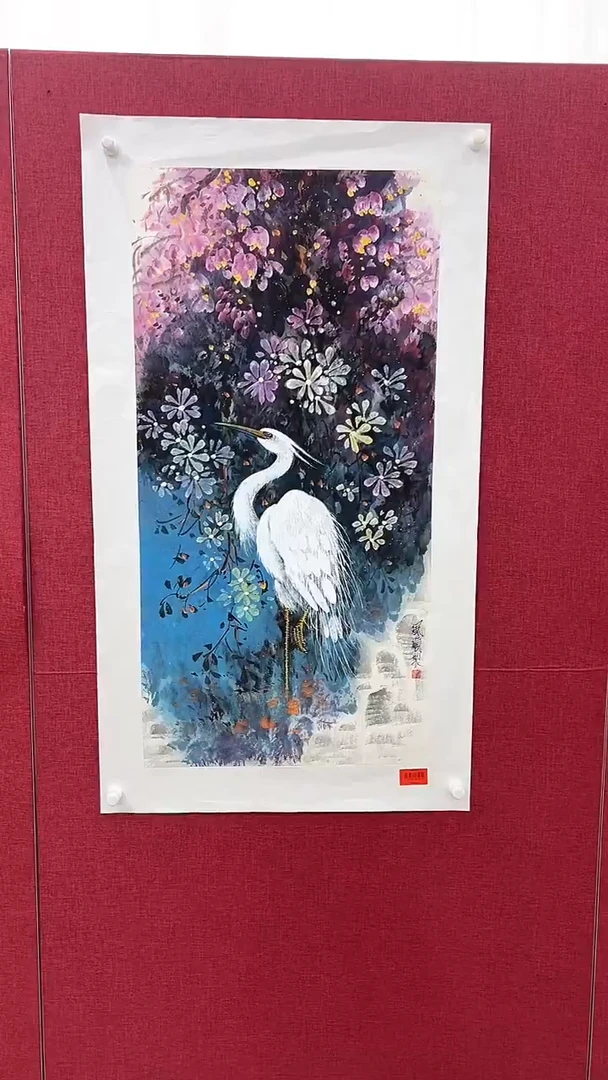 国画杨风顺绘画4.5pc花鸟YJ紫P