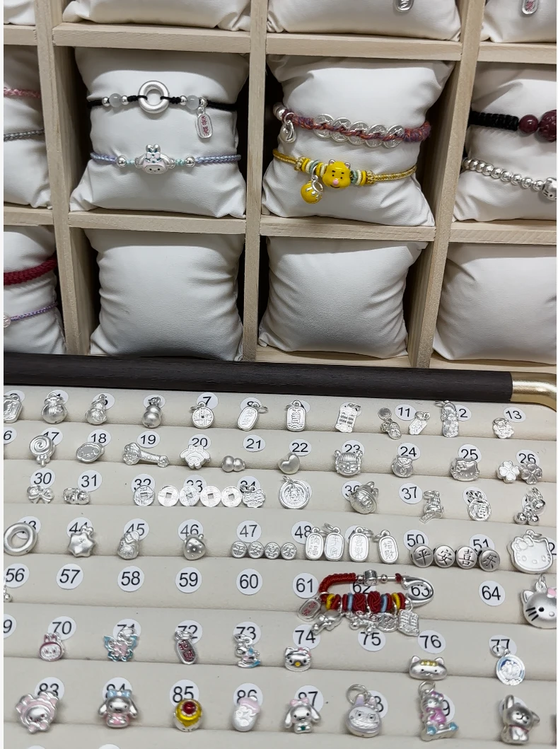 足银银制品 足银银制品老银匠足银999 S925自由DIY配件直播链接