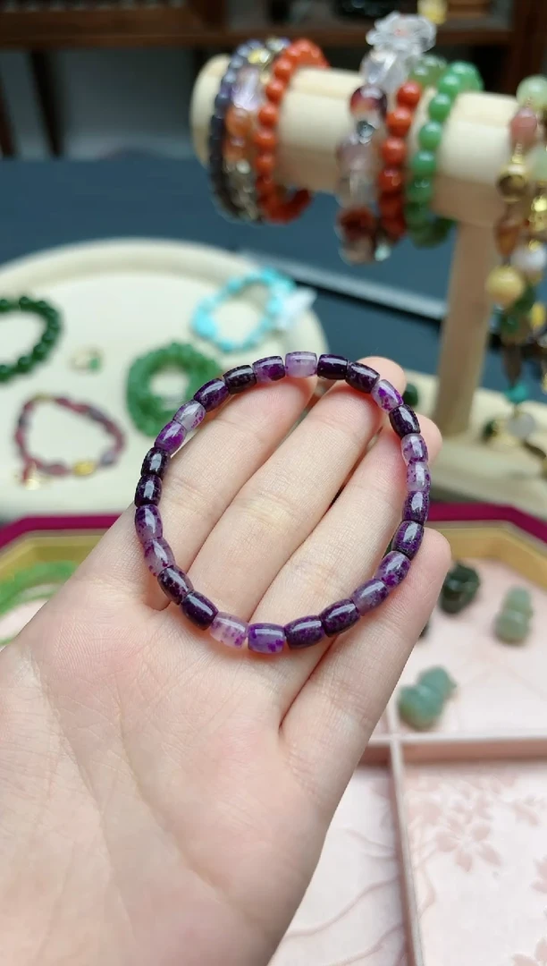 【闪购商品】苏纪石（舒俱来）手串未镶嵌舒俱来桶珠手串*1 CS