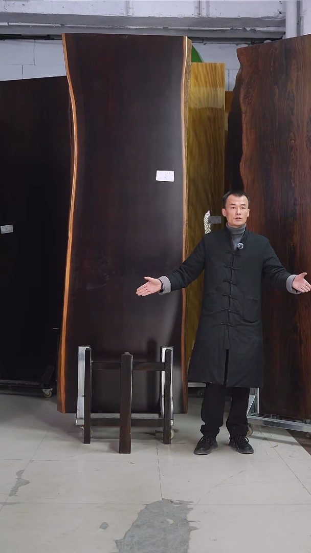 AH-233刚果黑檀282.5*96*10加黑三角支架*2