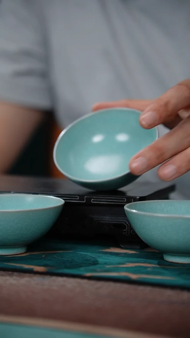 119-5小碗杯（无底款 冰花鱼鳞 不完美）