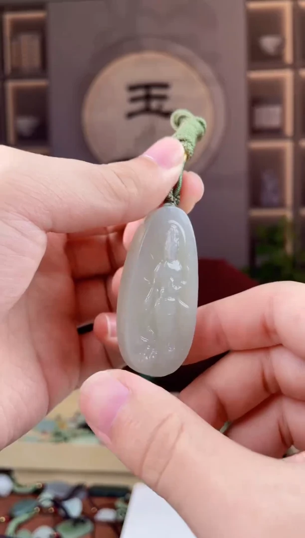 颈饰未镶嵌和田玉拍一发一，多样性发货