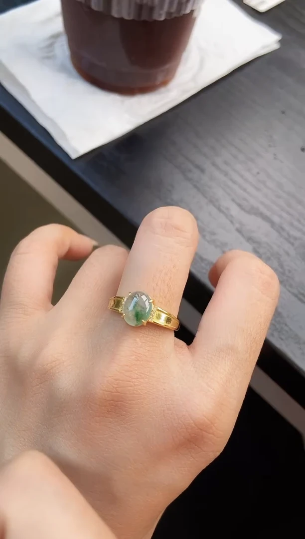 银S925镶嵌戒指翡翠21