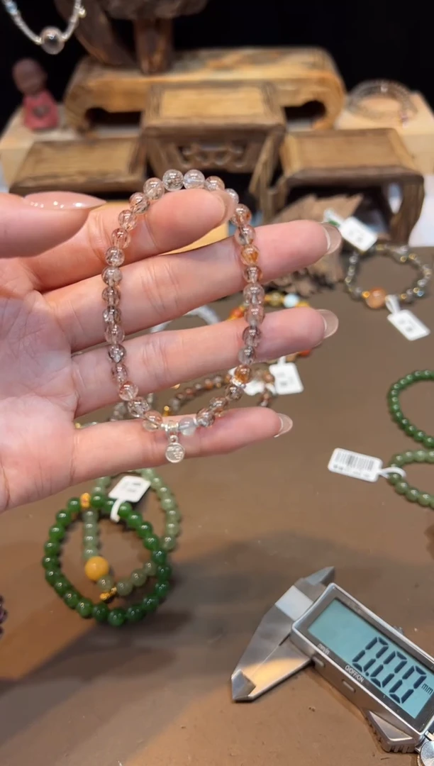 水晶手链未镶嵌手饰@@E6690