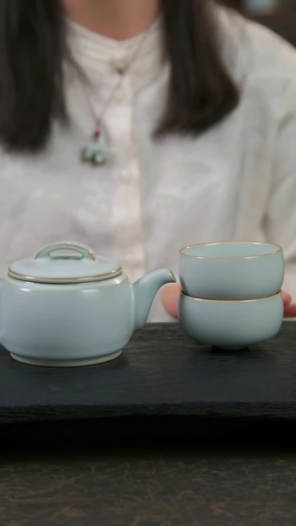 【闪购商品】杯汉瓦壶+居善杯2只 （开片可养）