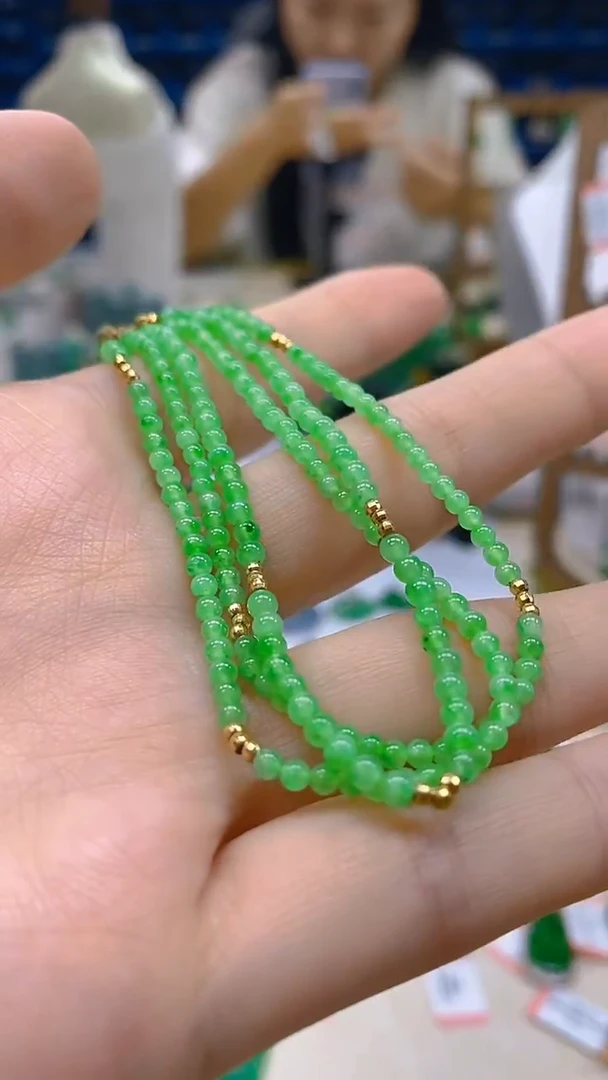 颈饰18K金镶嵌翡翠新号开播 全场乱卖
