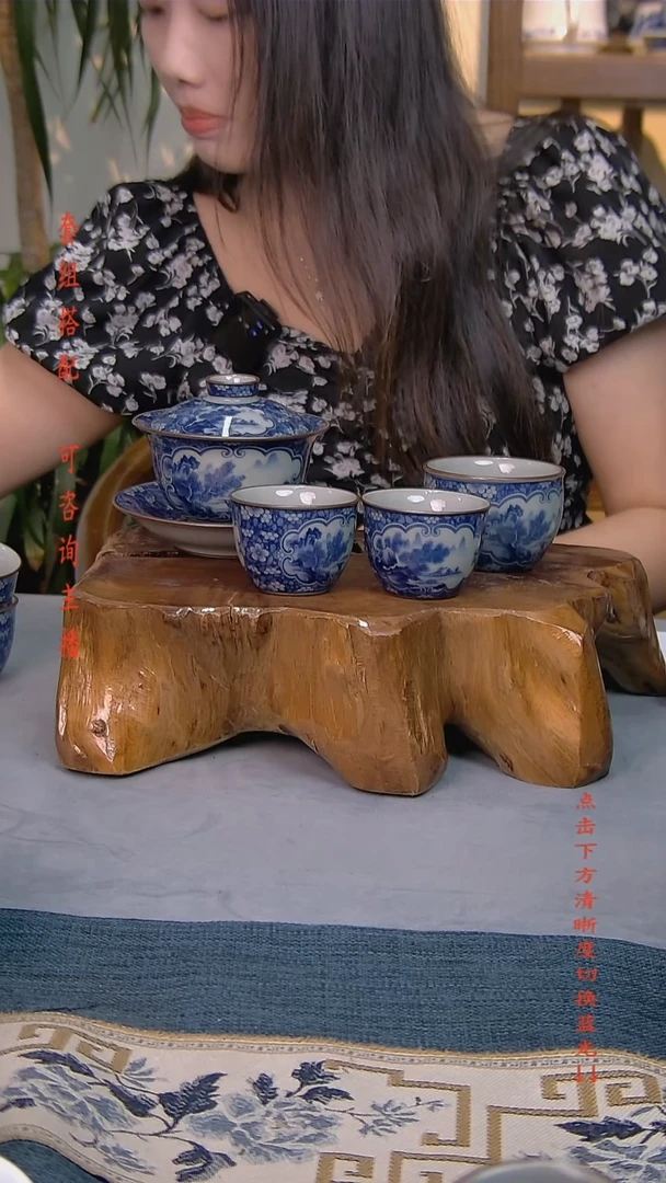 简装家用款4件套 老陶泥开片纹陶瓷茶具