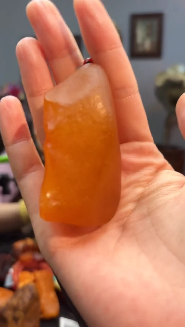 琥珀颈饰未镶嵌手把