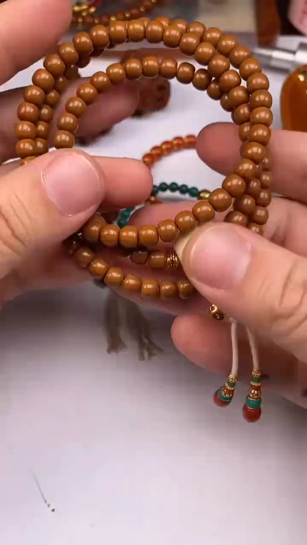 【闪购商品】橄榄核手串核尖108素串