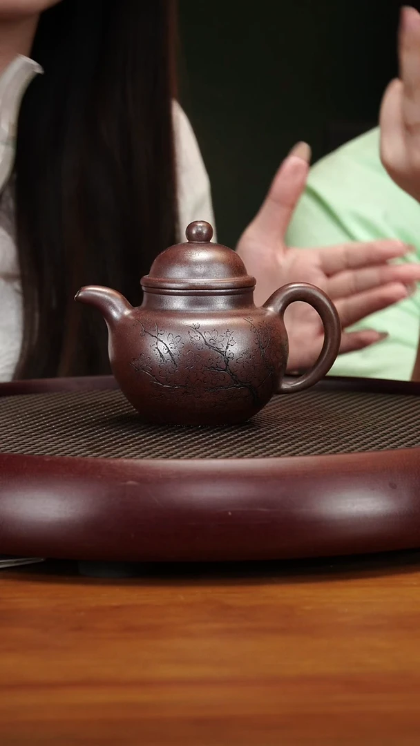 茶壶紫砂80SDH掇球复兴窑柴烧280cc