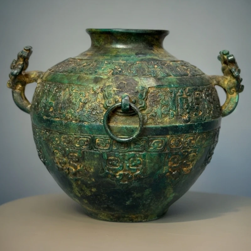 青铜壶可用于客厅桌面装饰收藏