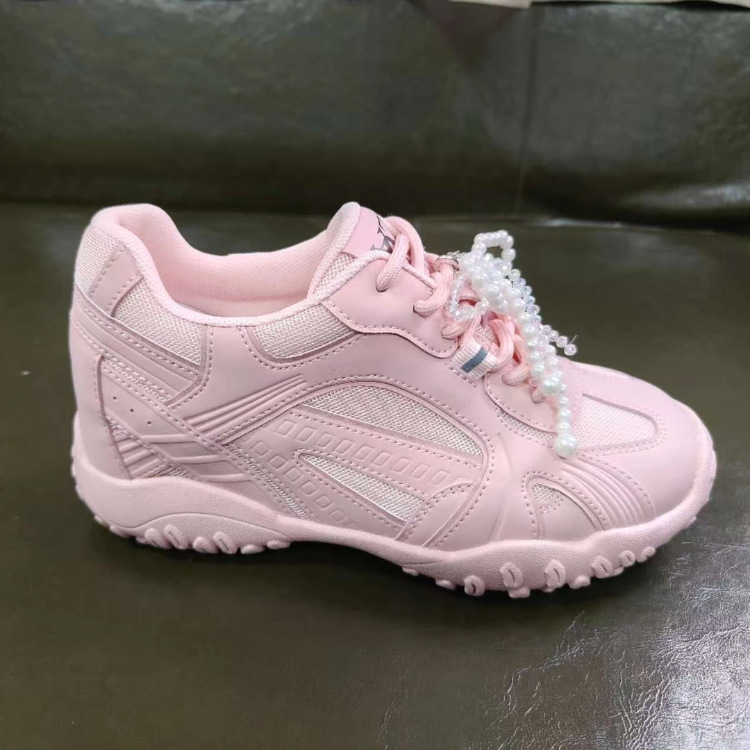 7公分2025年新款德训春季透气系带蕾丝运动鞋G431D