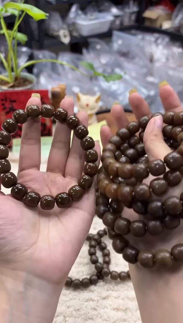 菩提根/象牙果手串12蜡抛（445）